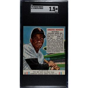 Vintage 1952 Redman Tobacco Orestes Minoso SGC 1.5